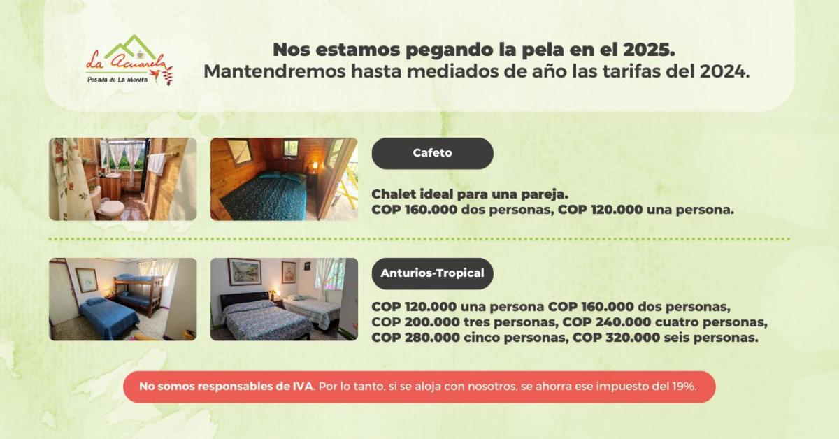 La Acuarela, Posada De La Monita Pereira Exteriör bild